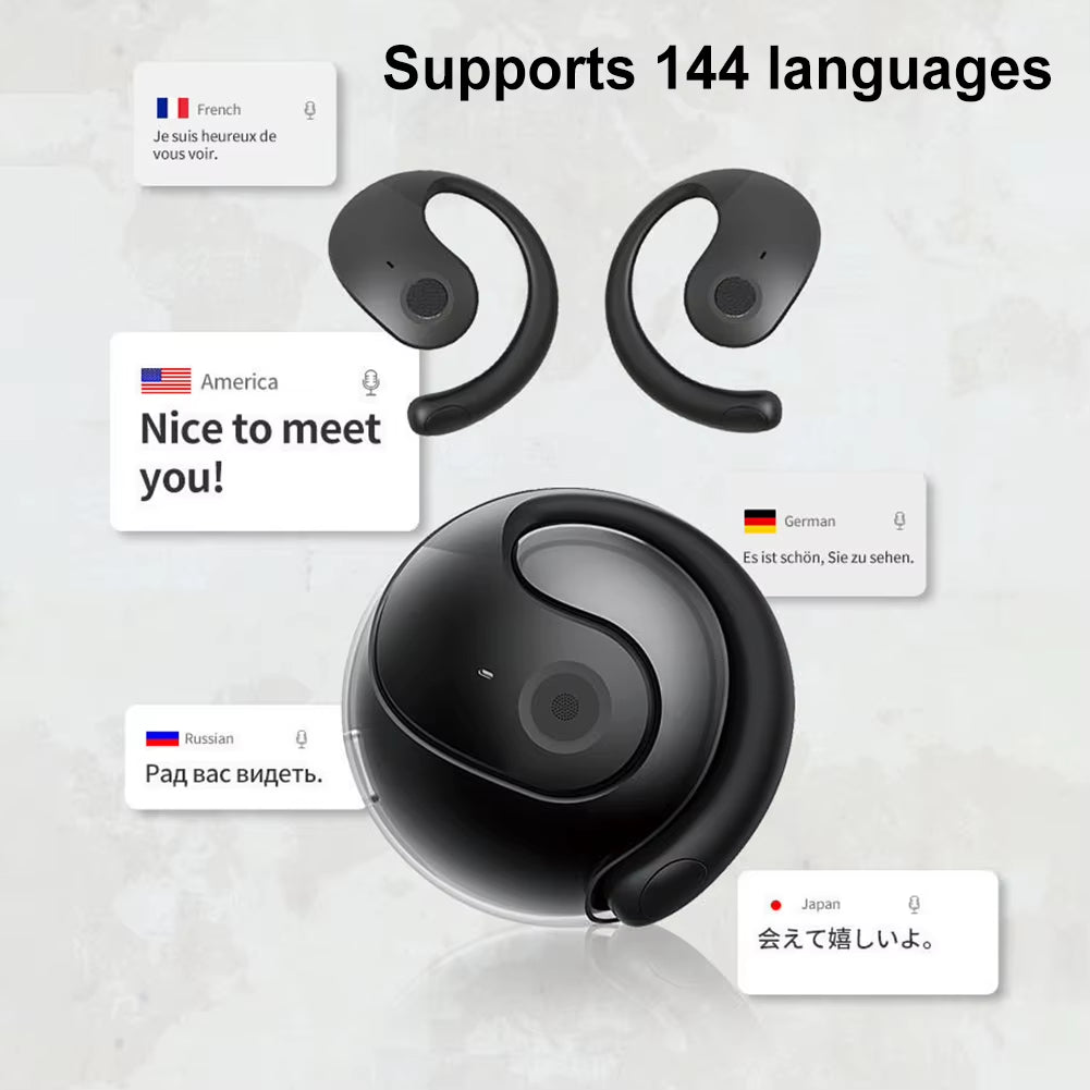 144 Languages AI Real Time Translators Earbuds Wireless BT Mini Travel Translator Headphones AI Translating Earphones 2025 HOT